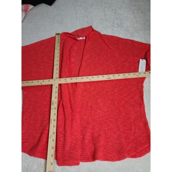VELVET By Graham & Spencer Dallas cardigan hibiscus pink Resort Wear Office LG - Picture 8 of 8